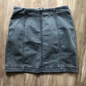 Free People Denim mini skirt
